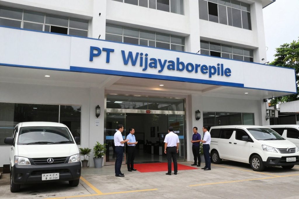 Kantor PT Wijayaborepile dengan staf siap melayani kebutuhan jasa bore pile Anda